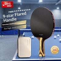 DHS F-Serie F9000 Tischtennisschläger aus Kohlefaser Einzelblatt Doppelseitig Reverse-Adhesive 9-Sterne Profi-Qualität