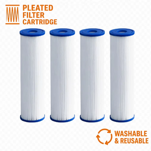 Cartouche <span class=keywords><strong>de</strong></span> filtre <span class=keywords><strong>de</strong></span> piscine <span class=keywords><strong>de</strong></span> remplacement compatible Hayward Pentair <span class=keywords><strong>Intex</strong></span>, lavable, réutilisable, plissée, pour piscine, <span class=keywords><strong>spa</strong></span>, bain à remous - Product Image 1