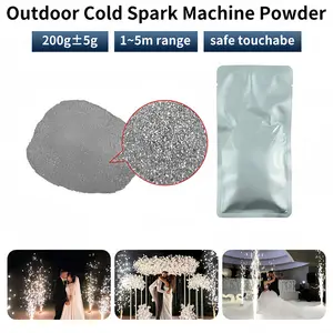 200g trong nhà và ngoài trời ti bột hỗn hợp bột cho tia lửa lạnh Sparkler máy với hiệu ứng đặc biệt