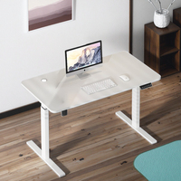 Bureau à domicile professionnel bureau de levage électrique hauteur réglable moderne blanc bureau debout grande Table élévatrice ergonomique