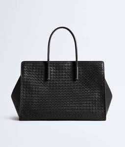 Bottega BV Barbara <b>Tote</b> <b>Zipped</b> <b>Tote</b> Bag with Streamlined Silhouette Made with Intrecciato Craft in Supple Nappa Leather Veneta - Product Image 1