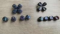 Pièce de rechange pour manette PS5 : Bouton directionnel en cristal, fonction D-pad, touches ABXY et levier analogique pour Astro Bot PS5