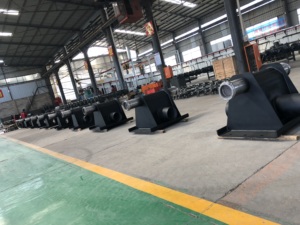 ระบบกันสะเทือนแบบโบกี้จุดเดียว ระยะห่าง<span class=keywords><strong>เพลา</strong></span> 1600 มม. พร้อมเพลาทรานนิออนขนาด 110 มม. สำหรับรถพ่วงบรรทุกขนาด 25 ตัน - Product Image 4