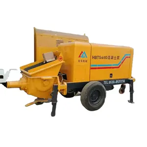 MINLE 20m3/h small mini diesel concrete trailer pump/bomba de concreto with factory price