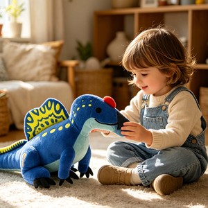 Peluche de Dinosaurio <span class=keywords><strong>Estegosaurio</strong></span> con Alas de Mariposa Personalizadas, Juguete de Peluche Suave y Realista, Juguete Coleccionable, Decoración de Habitación, Juguete Interactivo - Product Image 4