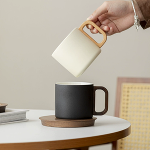Modern Minimalist Porcelain <b>Coffee</b> Mug Set-Reusable 150ml Food-Safe Dishwasher Microwave Safe Customizable Business <b>Gifts</b> - Product Image 4