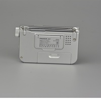 Radio portable PANDA nouvelle conception, petit transistor AM/FM 3 bandes ondes courtes, indicateur de puissance, argent, prise casque, alimentation piles AA