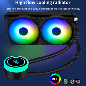 Quạt CPU 240mm quạt tản nhiệt tích hợp bộ xử lý tản nhiệt RGB mát LGA Intel 1151/2011/AM3 +/AM4 nước mát - Product Image 2