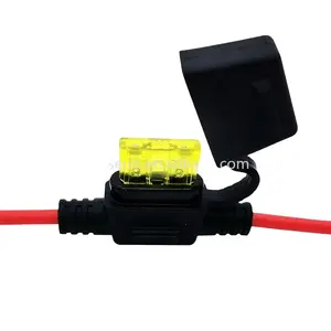 Fusible de voiture standard 12AWG de vente chaude support étanche porte-fusible en ligne à l'adaptateur de fil