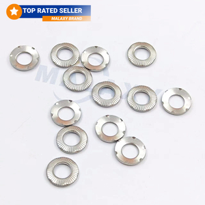 Malaxy Chất lượng cao SS304 có cán vân đĩa mùa xuân Conic liên hệ với khóa máy giặt với răng - Product Image 1