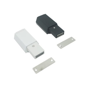 Commutateur à pression magnétique en plastique robuste pour meubles, type bouton-poussoir invisible, pour rebond de porte - Product Image 2