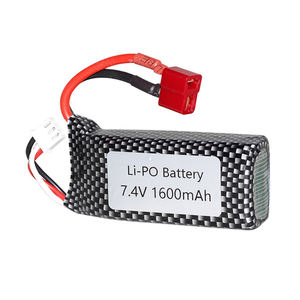 แบตเตอรี่ลิเธียมโพลิเมอร์25C 7.4V 1600mAh สำหรับรถ RC - Product Image 1