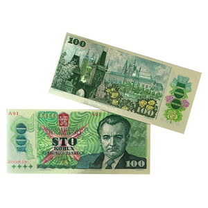 <span class=keywords><strong>Billetes</strong></span> <span class=keywords><strong>de</strong></span> aluminio dorado para colección, moneda <span class=keywords><strong>de</strong></span> plástico para regalo, SK <span class=keywords><strong>10</strong></span>, 1000, 24 K, República Checa - Product Image 3