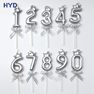 Bougies d'<span class=keywords><strong>anniversaire</strong></span> numériques en cire dorée 2026 pour gâteaux, style romantique, attrayantes, sans fumée, pour enfants et adultes, idéales pour les fêtes - Product Image 2