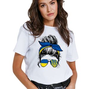 T-shirt d'été pour fille en coton avec imprimé motif, tee-shirt décontracté My Homeland Fashion à manches tombantes - Product Image 2