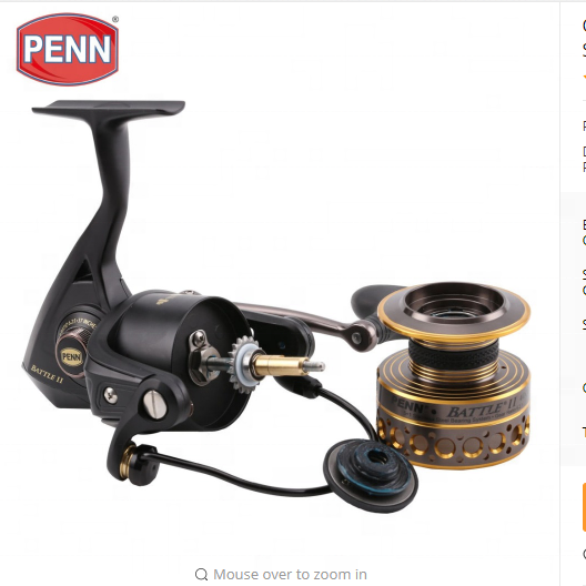 送料込み！世界のPENN大特価BATTLE2 BTL2 5000新品 ジギング Amazon | ペン (Penn) リール Battle II バトル スピニング