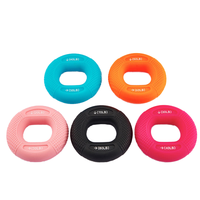 Anillo de agarre de silicona reutilizable para gimnasio de alta calidad, junta tórica, goma lavable, mejora el agarre manual, entrenamiento para masaje de dedos