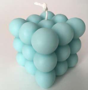 Vela de cubo de burbujas <span class=keywords><strong>Rubik</strong></span> 3D hecha a mano personalizada vela perfumada de cera de soja vela de cera de soja de burbujas orgánicas multicolor - Product Image 6