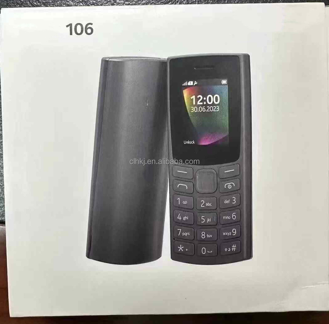 Brand New 2023 Dual Sim Mobile Phone for No kia 106 Colored LED Screen FM Feature Spanish German Languages Gaming Cheap Keypad