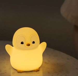 Funny Gift Atmosphere LED Penguin Silicone Night Light USB Rechargeable Dimmable Animal <b>Bedside</b> Cute <b>Lamp</b> for Kids baby - Product Image 3