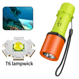 Linterna de buceo T6, luz Led impermeable de alta intensidad para pesca nocturna, uso al aire libre - Product Image 1