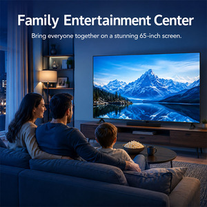 Televisor Inteligente <span class=keywords><strong>QLED</strong></span> LED de 65 Pulgadas, <span class=keywords><strong>4K</strong></span> HDR, Sistema Android, Compatible con WiFi, Puerto Ethernet, Modo de Juego, Baja Latencia de Respuesta, OEM, Televisor para Baño - Product Image 3
