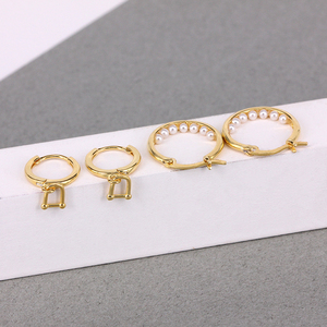 ROXI Moda, Último Diseño Minimalista, Pendientes de Aro con Perlas, Pendientes Grandes Creativos con Perlas - Product Image 6