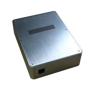 Boîtier en <span class=keywords><strong>aluminium</strong></span> BRZHIFI BZ2409H à coins arrondis pour préampli/décodeur/amplificateur casque, boîte de sortie DIY HIFI - Product Image 3