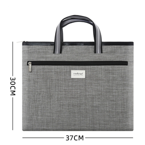 กระเป๋าเอกสารแบบมีซิปมีที่จับสำหรับประชุมทางธุรกิจของโรงเรียนกระเป๋าผ้า A4แบบพกพากันน้ำ - Product Image 6