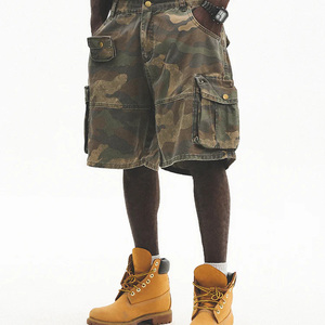 <span class=keywords><strong>Disai</strong></span> Oem Manufacturer 100% algodón en blanco Jorts Baggy Denim Jean Shorts Fabricación Camuflaje Multi Pocket Work Cargo Shorts - Product Image 6