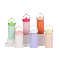 Mug portable en acier inoxydable écologique à double ouverture pour enfant, jeune, nature, campus, pique-nique, jeu, réutilisable