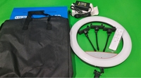 Lampu Cincin LED 14 inci untuk Kamera, Foto Studio, Video, dan Ponsel, Ring Light Fotografi 36CM dengan 3 Penyangga Ponsel dan Remote