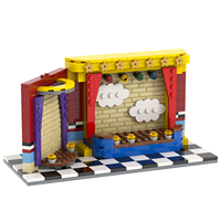 Peluches FNAF Stage, figurines Freddy Foxy, ensembles de blocs de construction, kits DIY, briques MOC, jouets pour enfants, Mould King MOC1423