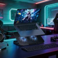 Nouvel Arrivage Hoco GA4 Support Refroidisseur pour Ordinateur Portable à Détection Variable en Aluminium, Base de Refroidissement pour PC Portable Gaming