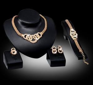 Ensemble de <span class=keywords><strong>bijoux</strong></span> indiens bon marché, <span class=keywords><strong>bijoux</strong></span> de haute qualité en cz, en or 18k, nouvelle collection 2020 - Product Image 5
