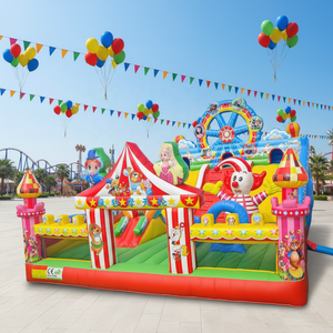 Castillo Inflable <span class=keywords><strong>de</strong></span> Estilo Carnaval para Parque <span class=keywords><strong>de</strong></span> Diversiones, Diseño 2026, Material PVC <span class=keywords><strong>de</strong></span> 0.55mm, con Soplador, Capacidad >500KG - Product Image 4