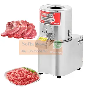 Cortador de tazón de carne de salchicha eléctrico comercial, mezclador picador de 80 litros, cortador de verduras, máquina para picar carne emulsionada