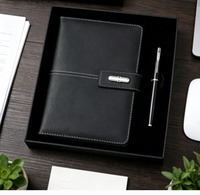 Ensemble Cadeau Luxe 2026 de Carnets Personnalisables avec Impression de Logo, Agenda en Cuir PU Rigide, et Stylo – Idéal pour Entreprises