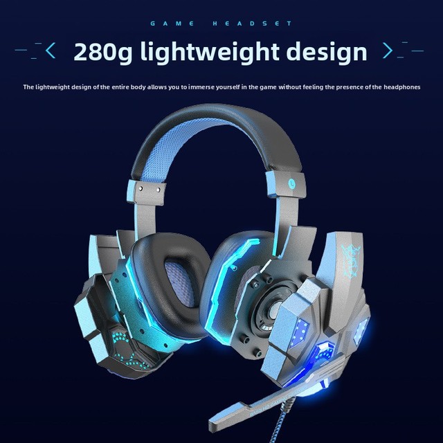 Low MOQ Exclusive Wired Over-ear Gaming E-sports Headphones Active Noise Cancellation (ANC) Factory Wholesale for Game Use