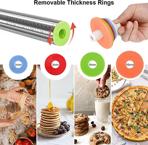 Có thể điều chỉnh độ dày Silicone cán <span class=keywords><strong>pin</strong></span> và bánh ngọt Hội Đồng Quản trị phụ kiện nhà bếp cho Baking bột nấu ăn công cụ - Product Image 6