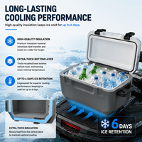 Glacière Sea-Doo originale 43L grande capacité, accessoire authentique, boîte de rangement isotherme pour PWC, loisirs nautiques et jet ski