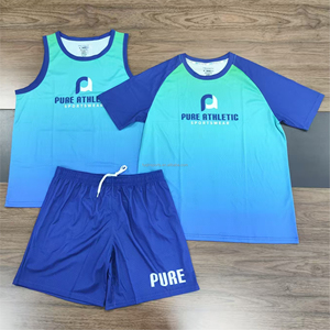 Maillot d'entraînement personnalisé Rugby Baseball Maillot tactile à étiquette de sublimation Maillot de basket-ball uniforme de terrain Short d'entraînement - Product Image 1