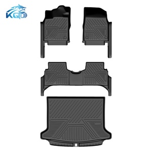 Alfombrillas de Coche y Alfombrilla de Maletero Trasera de TPE Impermeables y Fáciles de Instalar con Diseño 5D KQD para Volkswagen ID3 - Product Image 1