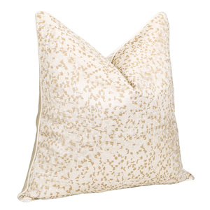 Throw Pillow Cover 18x18 20x20 Home Decoration <strong>Cushion</strong> Covers Elegant <strong>Beige</strong> Jacquard Pillowcase for Livingroom Bedroom Couch - Product Image 3