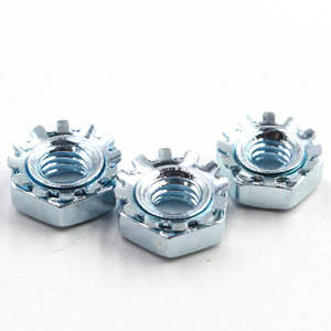 Écrou à dents hexagonales à bride en acier au carbone zingué M5 M6 <span class=keywords><strong>M8</strong></span> M10 M12 M14 M16 M20 pour vente en gros - Product Image 1