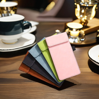 Couverture de menu en cuir A6 Pu expédition rapide magnétique café Bar dossier de menu de luxe Restaurant serveur invité vérifier la couverture du livre