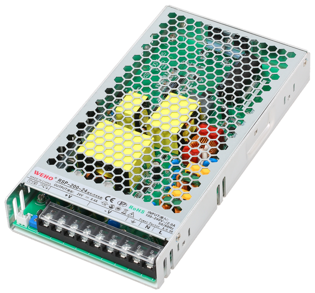 RSP-200 12V 24V 36V 48V AC to DC Switching Power Supply With PFC Full Range Input Voltage High Efficiency Industrial Smps
