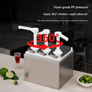 Distributeur de sauce à pompe moderne en acier inoxydable BEILAIFEI, modèle 1, <span class=keywords><strong>pour</strong></span> les cafés et les salons de thé - Product Image 5