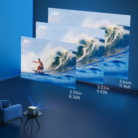 Projecteur vidéo intelligent BYINTEK X25 avec mise au point automatique, Full HD 1080P, 4K, WiFi, projecteur LCD LED pour cinéma maison
