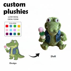 Jouets en peluche en coton PP sur mesure, personnages personnalisés avec logo pour anniversaire, faible MOQ, OEM ODM, animaux en peluche, <span class=keywords><strong>poupées</strong></span> en peluche - Product Image 2